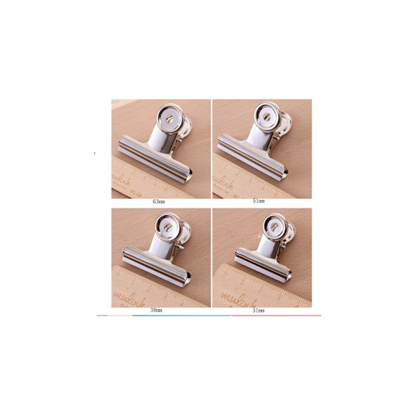10 stk. 63mm Rustfrit Stål Lange Haleklips Student Lærling Rund H