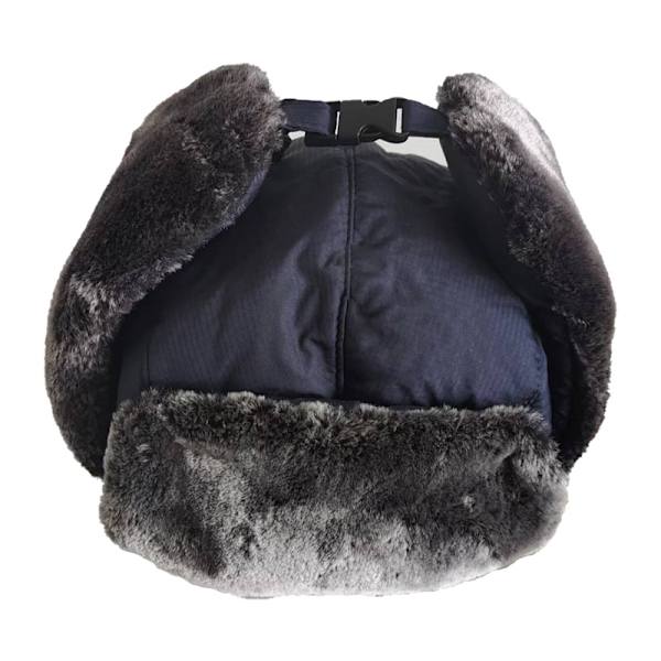 Vintermössa för män och kvinnor med konstpälsfoder och öronlappar - varm beanie