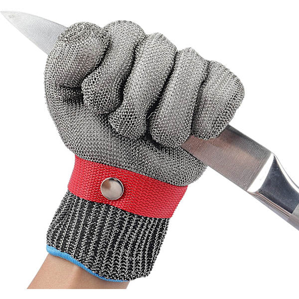 Anti-kutt Hanske, Hagehansker, Rustfritt Stålnett, Arbeids Hansker