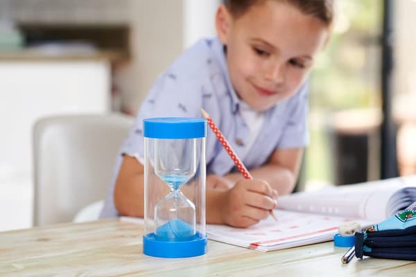 Hourglass - 5 minutter i blå DXGHC