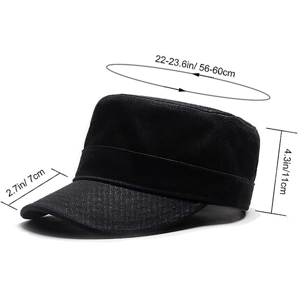 Klassisk Bomullskeps för Män och Kvinnor - Flat Baseball Cap