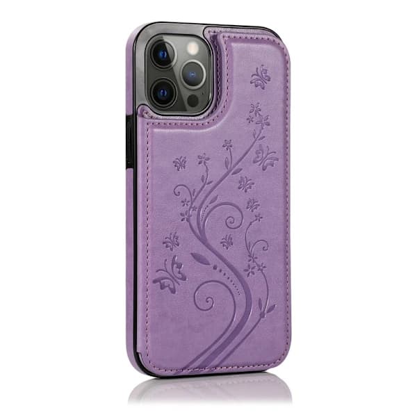 iPhone 11 Pro Max Støtsikkert Deksel Kortholder 3-ROM Flippr V2 - Lilla