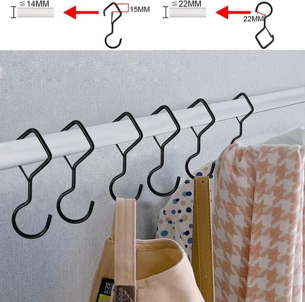 S-kroge med spænde S-krog Heavy Duty Metal Hook, Multifunktionel