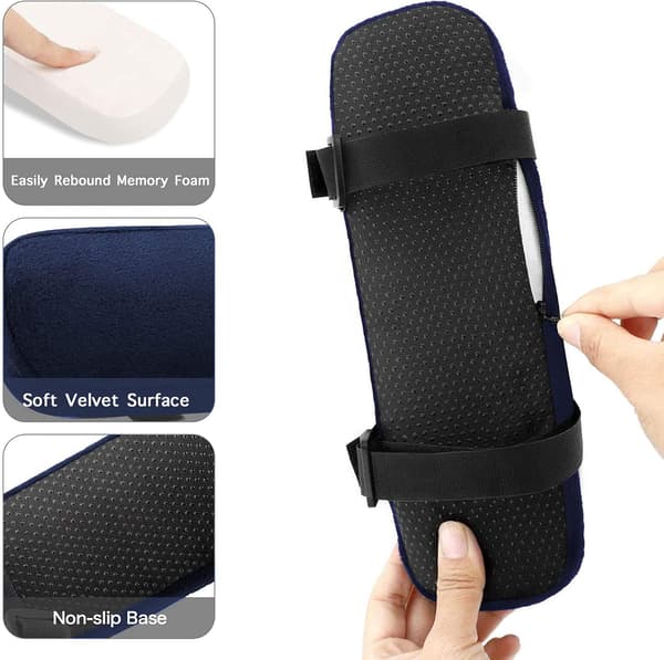 Stol Armlæn Puder (2 Pak), Memory Foam Hjem/Kontor Stol Armstøtte