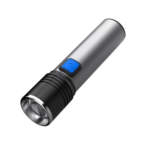 Multifunksjons 365nm USB LED lommelykt mørkerød på deteriora