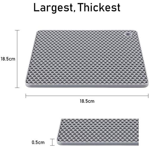 Silikonunderlägg, 4-pack Halksäkra Värmebeständiga 250°C Multifunktionella
