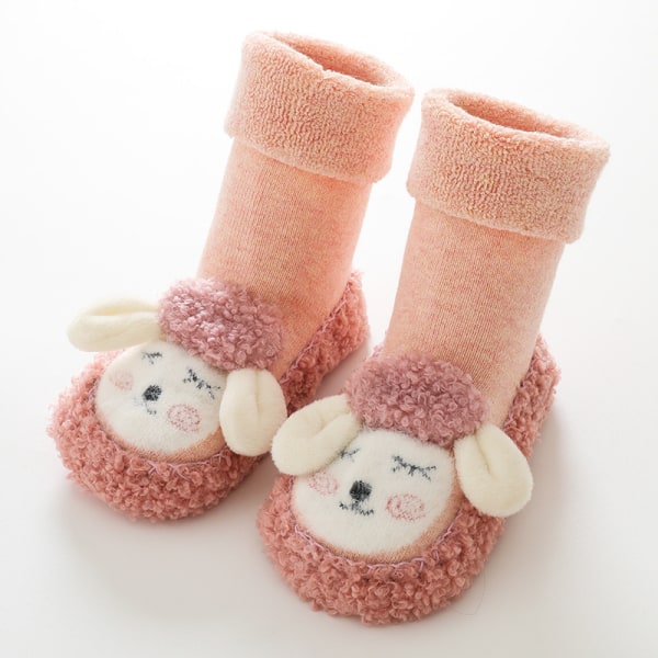 Baby lattiasukat Syksyn ja talven frotee vastasyntyneiden toddler kengät