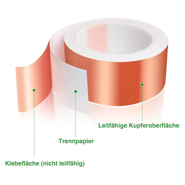 Kobber Sneglekontrol Bånd til Forhøjede Haveplanter 50mm x 20m