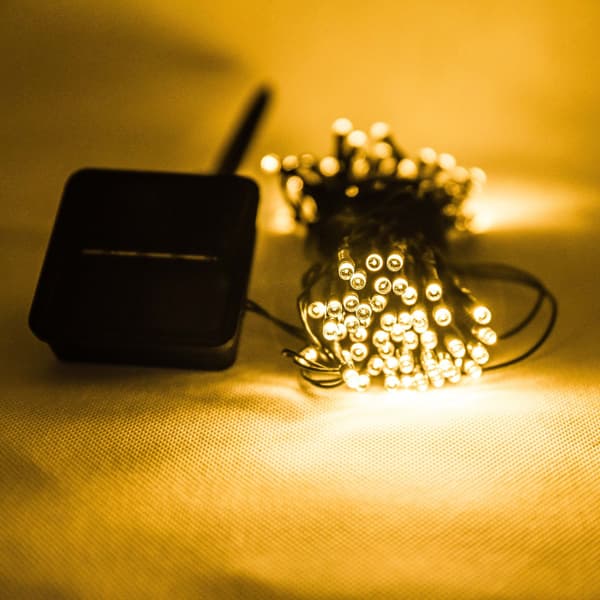 72FT Solcelle-lysstreng til udendørs, 200 LED Ekstra-lyse Solcelle-julelys
