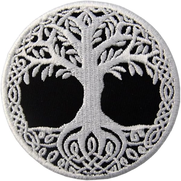 Livets Træ i Nordisk Patch Broderet Badge Stryges På Syes På