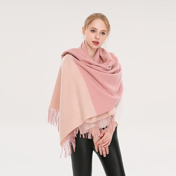 Wool scarf new color matching herringbone pattern female hair DXGHC