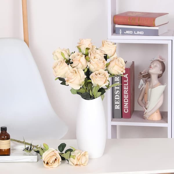 Enkelt Simuleret Multi-Hoved Rose Bouquet Bryllup Fest Dekoration