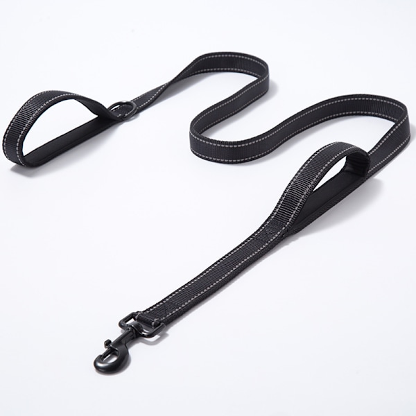 Ekstra holdbar hundekobbel - 2 håndtak med polstret trafikkhåndtak for ekstra kontroll, 1,85 m lang - Perfekt for mellomstore til store hunder