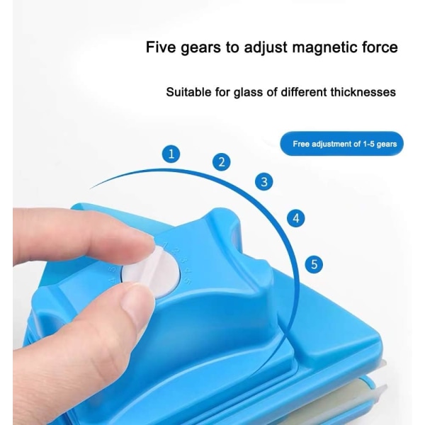 Magnetisk fönsterputs för dubbelglas (glastjocklek 4-