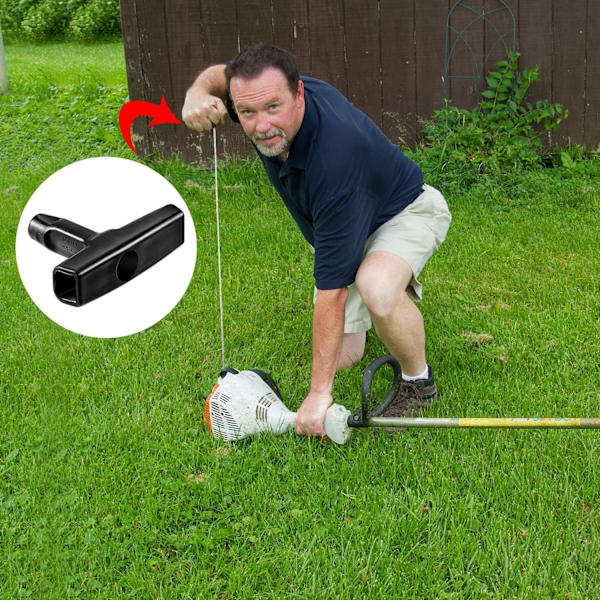 Tilbaketrekksstartertau 1 meter 3,0 mm trekktau med 3 startere