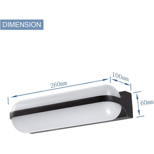 24W IP65 Moderne LED Væghængt Lampe Udendørs Væghængt Lampe I