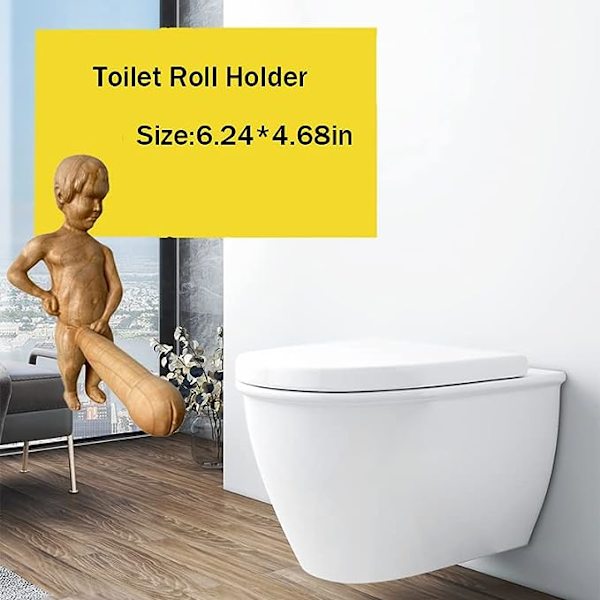 Creative Spoof Man Body Toalettpappersställ, Roligt Toalettrullehåll