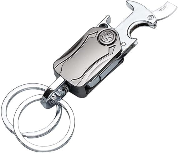 Nyckelring, Multifunktionell Nyckelring, 1 st Män Nyckelring Bil Karabiner