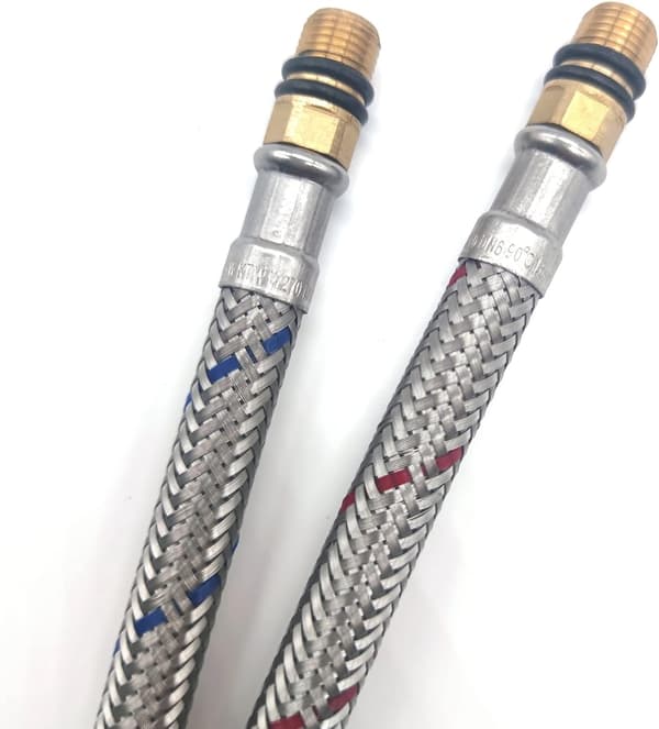 2 stk. G3/8 x M10 Koblingsrør for Blandebatteri