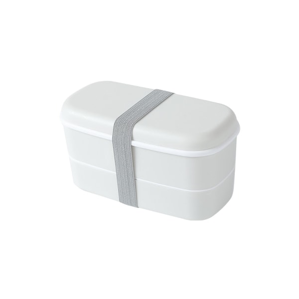 Hvit，Lunchboks med stor kapasitet for voksne - Bento - Lekkasjesikker BPA