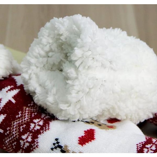 Tofflor med grepp för kvinnor - Vinter, halkfria, tjocka och fluffiga