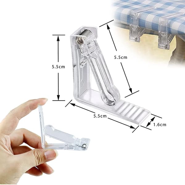 Dugklemmer, 12 stk. Transparente Dugklemmer, Plastik