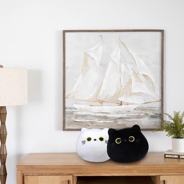 Plush Kat 2 stk Søde Killing Fyldte Dyr Blødt Legetøj, Kawaii Kat