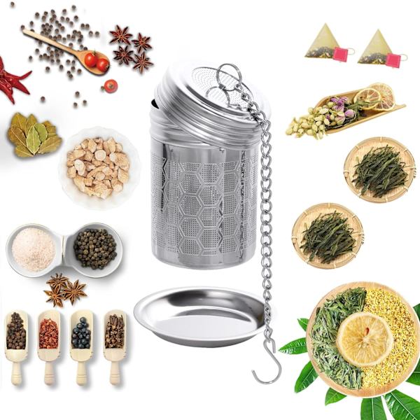2 st Teinfuser, Teefilter Teinfuserkopp Fint Hål Teinfuser