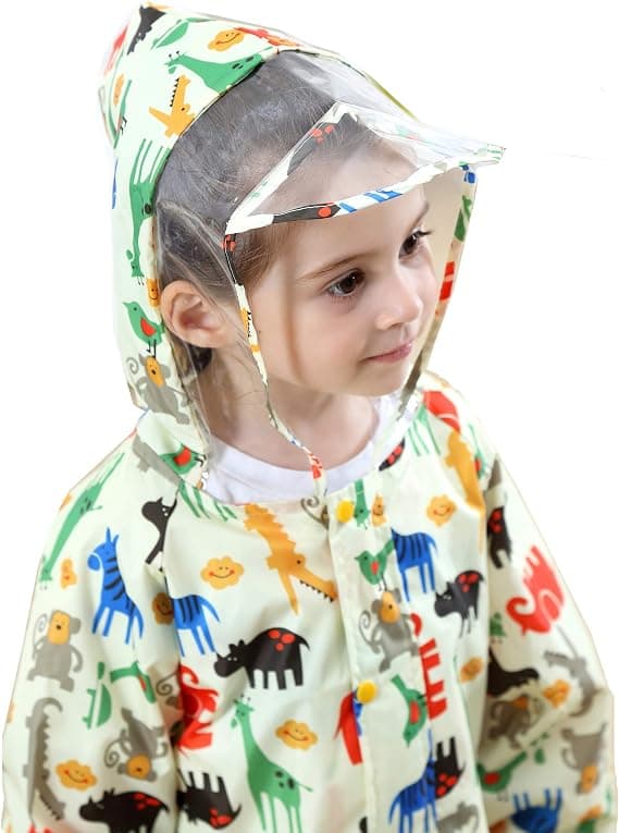 Barnregnrock Regnrock Huvad Regnrock Poncho Jacka Andas