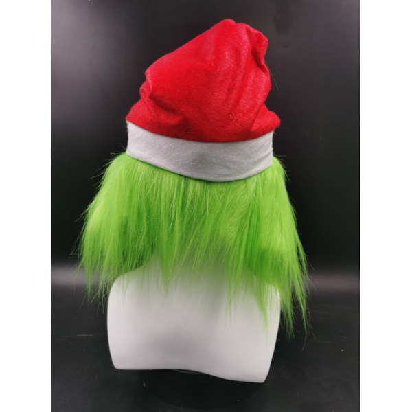 1 Styk Grinch Latex Maske Hoveddækning Halloween Jul Maske Mov