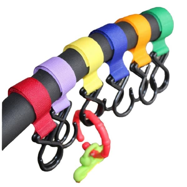 6-delt farverig velcro-stroller baby sikker multi-purpose dobbelt