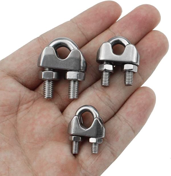 Wire Rope Clip Kabelklemme 304 Rustfrit Stål U-Bolt Saddel Hurtig
