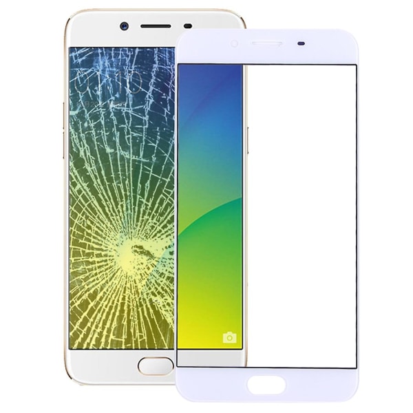 För Oppo R9s frontskärm yttre glasobjektiv DXGHC