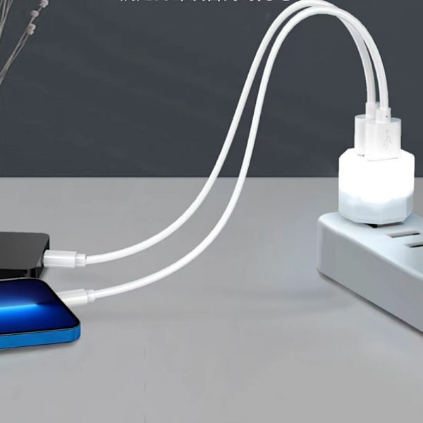 5-delt LED USB-stik natlampe bærbar disklys 5V læselampe