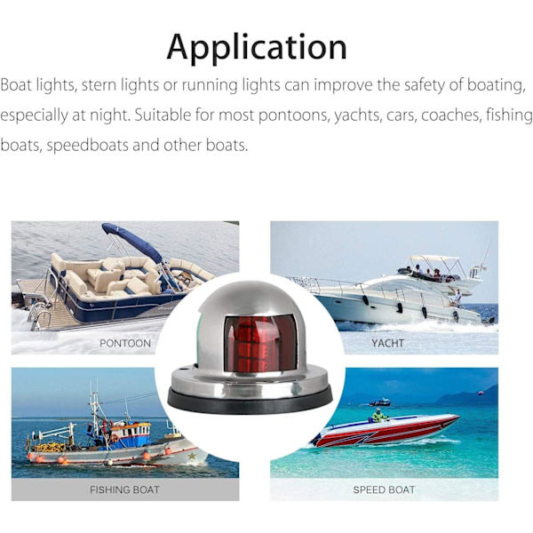 12V Marine LED Veneen Navigointivalot, Vedenpitävät Merinavigointi
