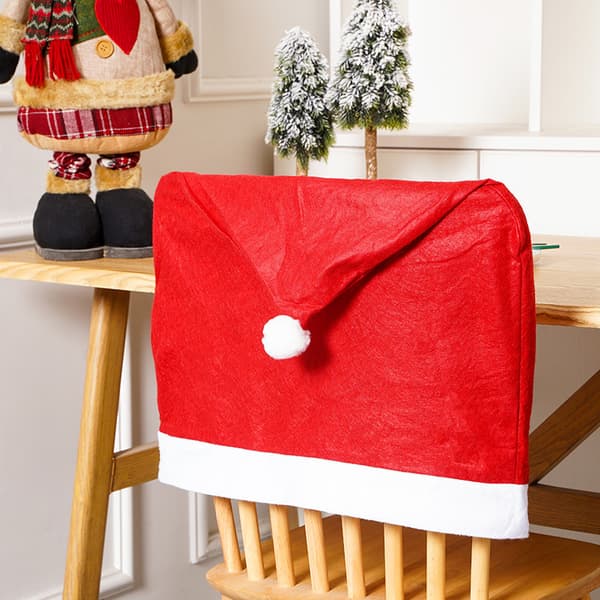 2 st juldekorationer julstolsöverdrag non-woven cha