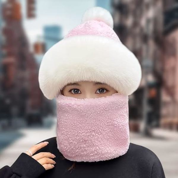 1 kpl Naisten Tuulenpitävä Huivit Hattu Balaclava Hattu Naiset Talvi Plush