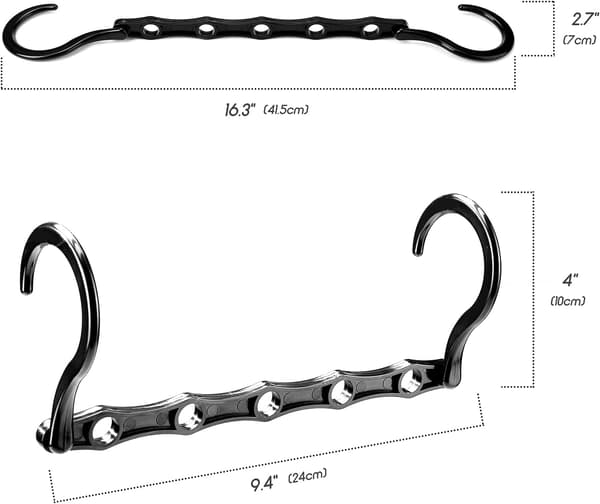 Pakke med 10 Magic Hangers Garderobe Hanger Organizer Opbevaring til Cl