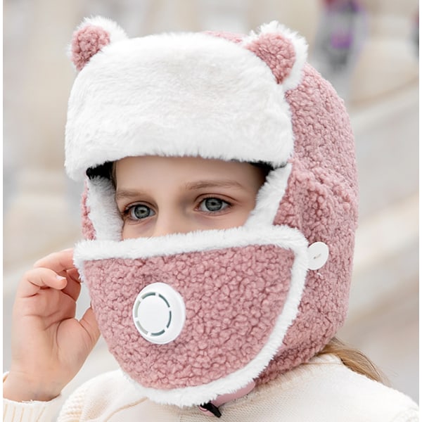 Baleifeng barnhatt tjock lammull vinter varm bib varm DXGHC
