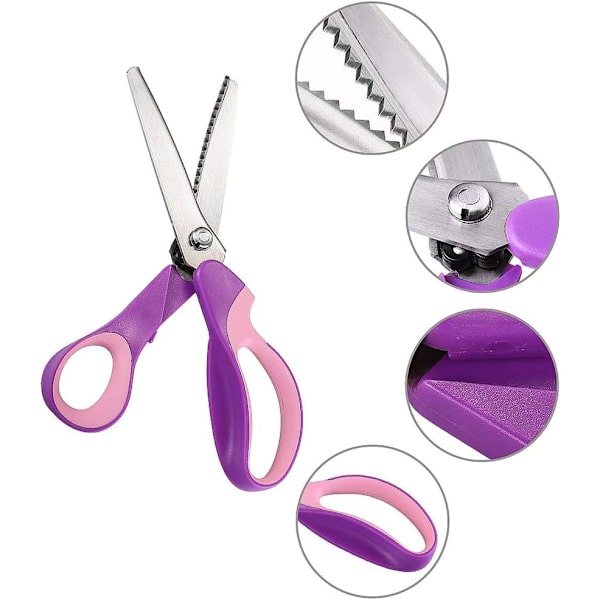 Pinkesaks Syningssaks Zigzag Savtakket Blad Rustfrit