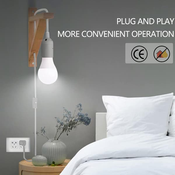 2 stk E27 Hengelampeholder 1,8m E27 Sokkel med Kabel Saltlampe