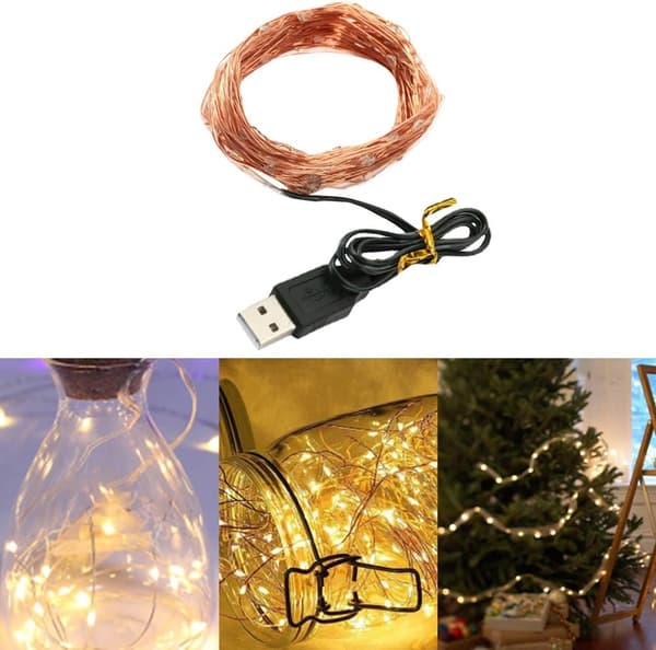 LED Dekorative Lyslenker USB-drevne Fe-stjernelys W DXGHC