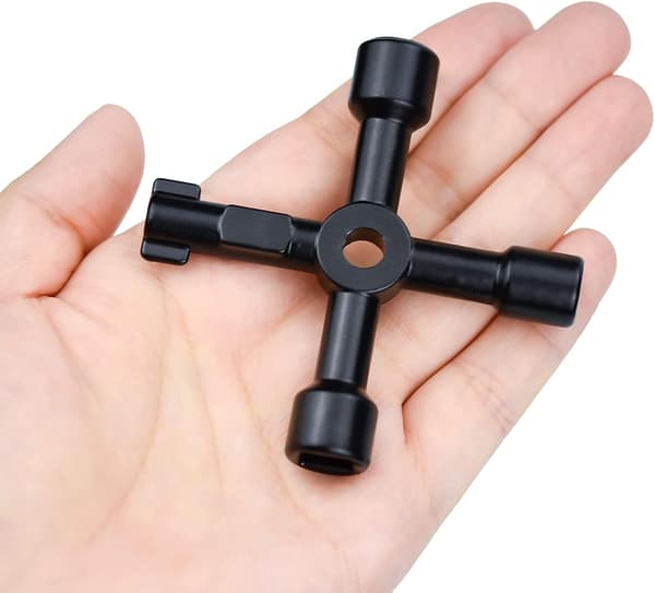 Multifunksjonsnøkkel, 4-i-1 Multifunksjonskryssnøkkel for E