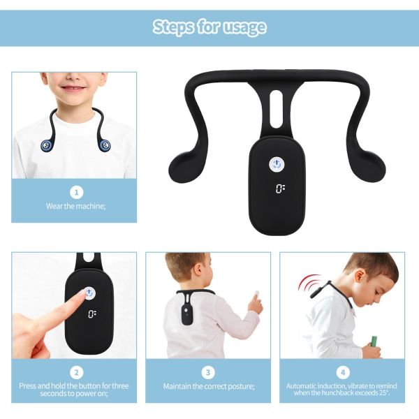 Silicone invisible posture corrector intelligent automatic induct