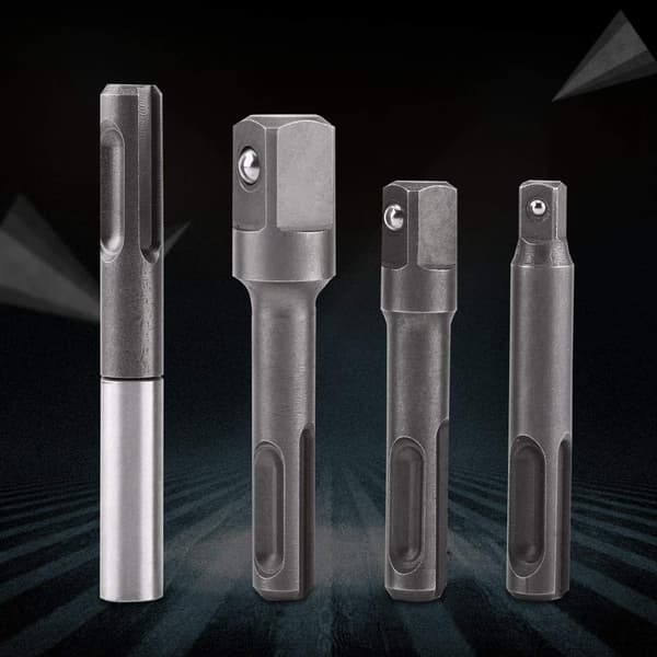 4 stk 1/4\" 3/8\" 1/2\" SDS Magnetisk Bit Holder Forlengelse Skrutrekker