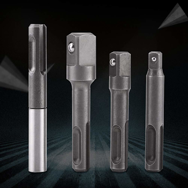4 stk. 1/4\" 3/8\" 1/2\" SDS Magnetisk Bits Holder Forlænger Skruetrækker