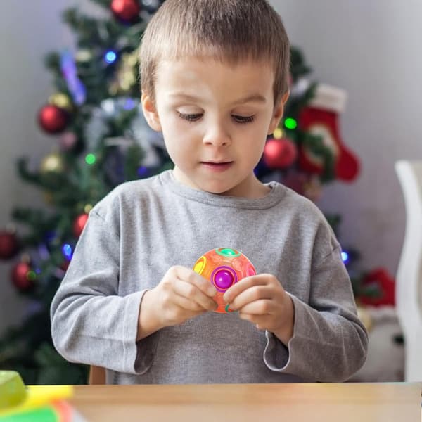 Regnbue magisk ball, fingertuppball, morsomt spill, dekompresjon