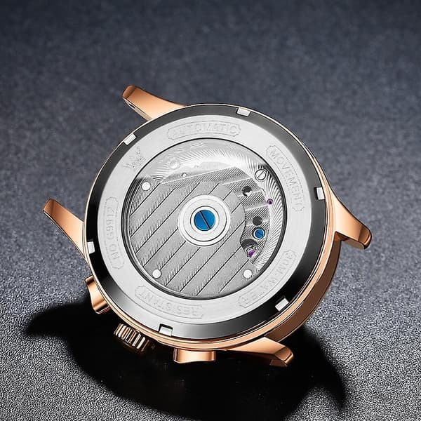 Olevs 9912 Hollow Flywheel Mekanisk Klocka För Män DXGHC