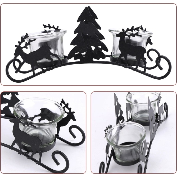 Lysestaker Julelysstake Vintage Metall Lysestake DXGHC