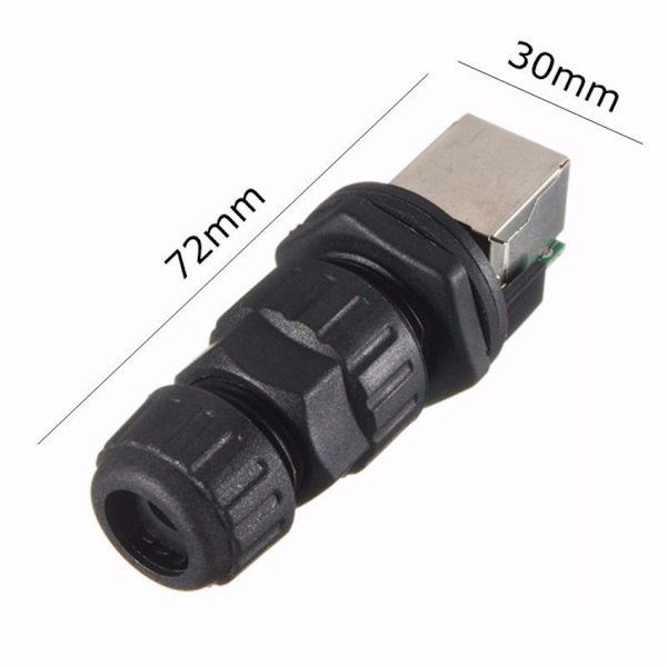 1 stk. RJ45 Netværksconnector: Vandafvisende, Brandhæmmende, Brand